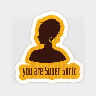 super sonic shirt Sticker